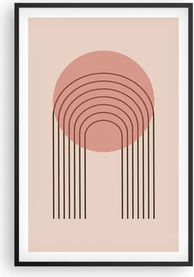 Produktbild von Gerahmtes Poster - Schwarzer Rahmen - Abstraktion Minimalismus Kreide - 61x91,5 cm - Wand Bild - Wanddeko - Wandbilder - Kunstposter - Wandposter - Bilderrahmen - Bilder - Kunstdruck - P2BPA61x91-4446