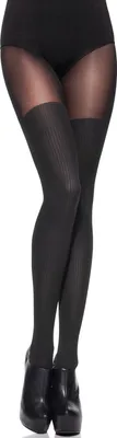 Produktbild von Merry Style Damen Strumpfhose MS 387 (Schwarz, XL (44-48)).