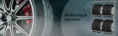Produktbild von Reifenregal 6x4x13ft verzinkt 795kg