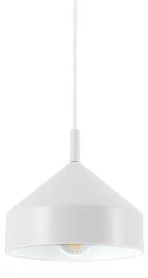 Produktbild von Aufhängung Industrial-Minimal Yurta Metall Weiß 1 Licht E27 D21