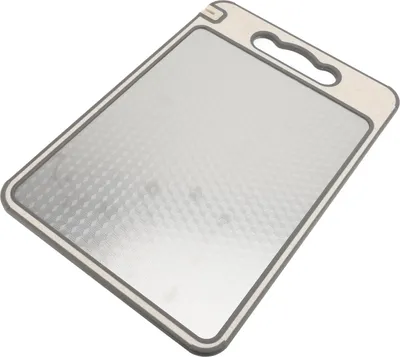 Image de Planche à découper de cuisine en plastique et acier inoxydable, double face, antidérapante