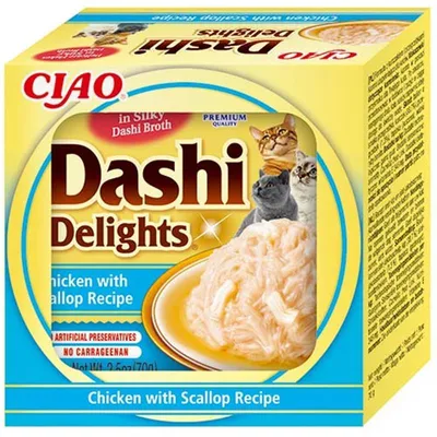 Zdjęcie produktu dla Churu Cat CIAO Dashi kurczak z przegrzebkami 70g
