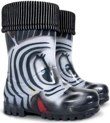 Produktbild von Demar LUX Gummistiefel Regenstiefel Kinderstiefel gefüttert mit Innensocken Mädchen Jungen 32\33