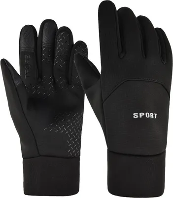 Produktbild von Herren-Winterhandschuhe, warm, wasserdicht, Winterhandschuhe, Touchscreen, für Radfahren