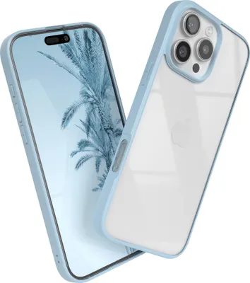 Produktbild von EAZY CASE Clear Hybrid Bumper Hülle für Apple iPhone 16 Pro Max, Handyhülle stoßfest mit Kameraschutz, Handycase dünn in Grün