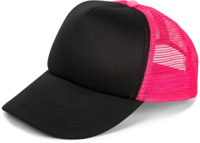 Produktbild von styleBREAKER Uni 5-Panel Trucker Cap mit Mesh-Einsatz | verstellbares Basecap mit Click Snap Verschluss | luftiges Netz Cap für Damen und Herren