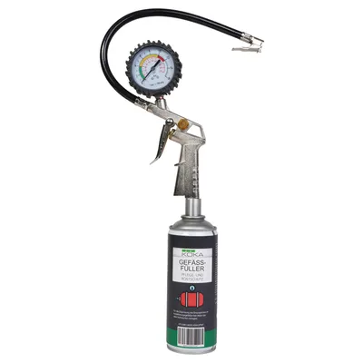 Image de Remplisseur de récipient, y compris adaptateur avec manomètre et vanne d'arrêt