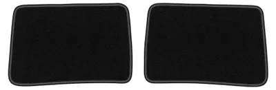 Produktbild von Velours-Fußmatten Hinten für Renault Twingo II 2007-2014 (Schrägheck) – 2-tlg, Schwarz, passgenau – Wielganizator LUX