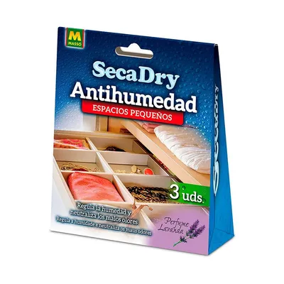 Image de 3x sachets absorbant l'humidité, parfumés à la lavande