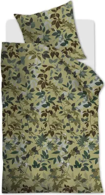Produktbild von Beddinghouse Mako-Satin-Bettwäsche-Garnitur Gigi Farbe Green Größe 135x200+80x80