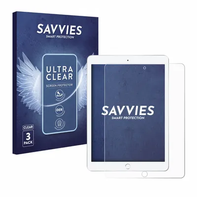 Produktbild von 3x Für Apple iPad 9.7" 2018 (6. Gen.) Schutzfolie Savvies Displayschutz Display Schutz Folie Klar Transparent