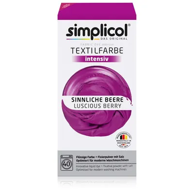 Immagine prodotto di Simplicol Colore Tessile Intensivo Bacca Sensuale - Tintura Facile (1 confezione)