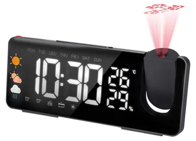 Immagine prodotto di Radiosveglia SOLIGHT CA05 con proiettore e stazione meteorologica