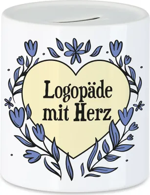 Produktbild von Logopäde mit Herz Spardose  Geschenkidee Zum Danke Sagen Bester Logopäde