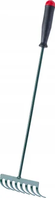Zdjęcie produktu dla KADAX Grabki Grabie Ogrodowe z Trzonem 60cm 8-Zębne