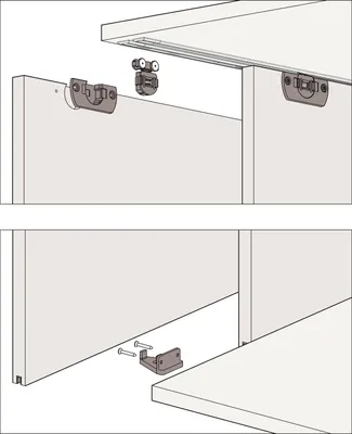 Produktbild von HAWA Clipo 16 H MS - Beschlägegarnitur 1000 x 1400, 2 türig