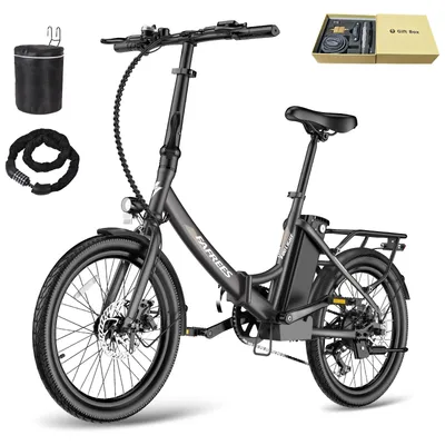 Produktbild von 20" E-Bike 250 W 36 V 20 Ah 110–130 km IPX5 7-Gang – StVZO-konform mit legaler Schiebehilfe (6 km/h) – Schwarz