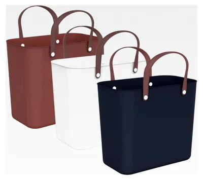 Produktbild von Albula 3er-Set Einkaufskorb 25l, Kunststoff (PP recycelt), Mehrfarbig