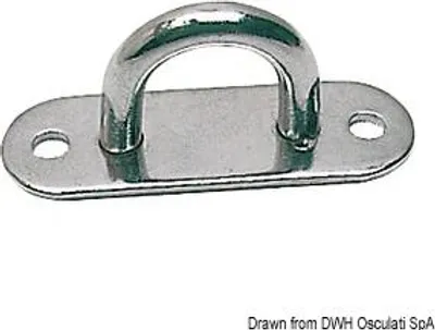 Obrázok produktu pre Plošná montážna podložka z nehrdzavejúcej ocele AISI 316, 15x45 mm Osculati 39.002.00