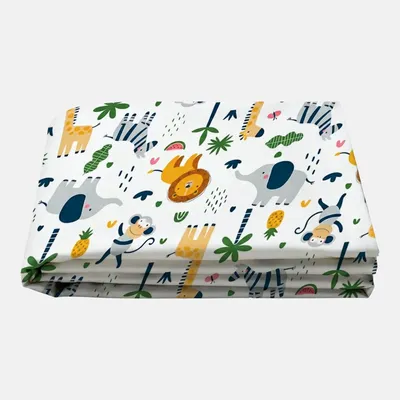 Produktbild von Gewichtsdeckenbezug für Kinder aus 100% Baumwolle, Edition "Safari"  - 90x120cm - Gewichtete Decke