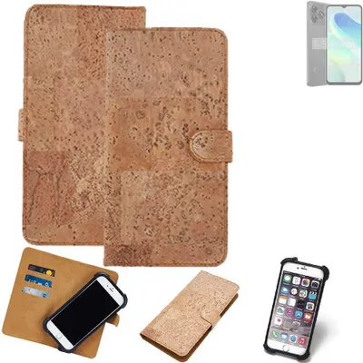 Produktbild von K-S-Trade Hülle kompatibel mit UMIDIGI G5C  Kork Handyhülle Cover  Schutzhülle TPU Case Bumper in Hellbraun, (1x)