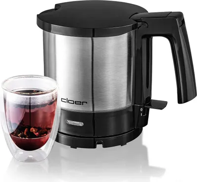 Produktbild von Cloer 4700 Wasserkocher 1 l mit herausnehmbarem Kalkfilter, innenliegende Füllmengenmarkierung, Überhitzungs- & Trockengehschutz, 360°-Basis,