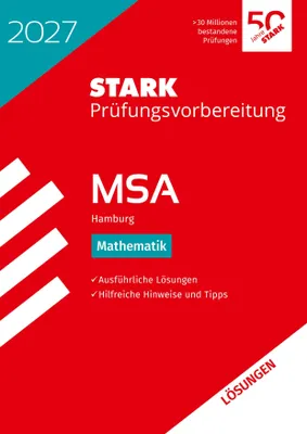 Produktbild von STARK Lösungen zu Mathematik - MSA 2027 Hamburg - Prüfungsvorbereitung
