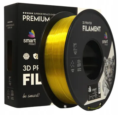 Produktbild von Filament PETG Transparent Gelb Smart Print, 1,75 mm, 1 kg, für 3D-Drucker