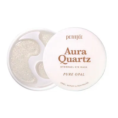 Zdjęcie produktu dla Petitfee Aura Quartz Hydrogel Eye Mask –Pure Opal 40ea - Płatki hydrożeowe pod oczy