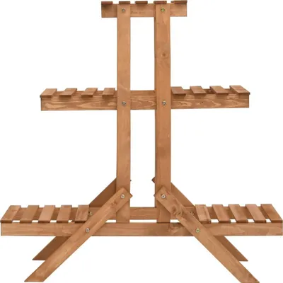 Obrázok produktu pre vidaXL Stojan na kvety 83x25x83 cm Jedľové drevo