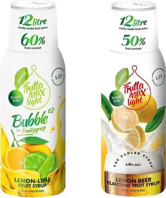 Obrázok produktu pre Sirupy Fruttamax Lemon Lime Light Radler , 500 ml, 2 kusy