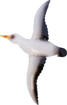 Produktbild von Wanddeko Möwe Metall Wandbild Maritim Deko See Vogel Tier Figur Skulptur Hänger