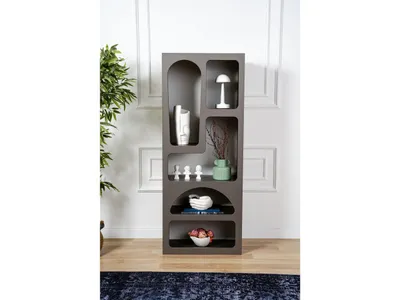 Obrázek produktu pro Skye Decor, Venüs - Anthracite, Bücherregal, 100 % MELAMINBESCHICHICHTETETETE SPANPLATTEN, Anthrazit, 60 x 32 x 150 cm