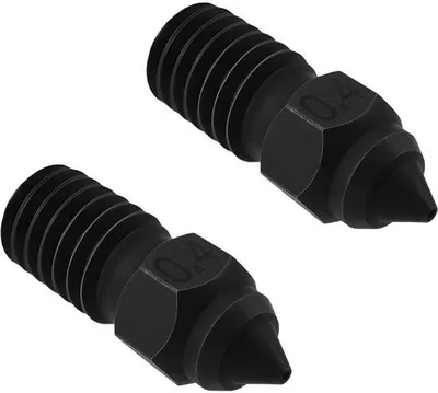 Produktbild von 3D-Druckermundstück 0,4 mm - Gehärtetem Stahl - Ender-3-V3-SE-Ender-7-Ender-5-S1-kompatibel - Präzise Drucke - Einfache Ersetzung - Niederer Abdruck