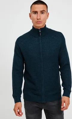 Produktbild von BLEND BHCarmelo Herren Strickjacke Cardigan Grobstrick mit Stehkragen