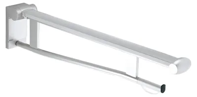 Produktbild von Keuco Plan Care Stützklappgriff 850 mm klappbar Aluminium silber-eloxiert/weiß - 34903170851