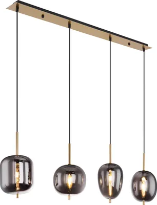 Produktbild von Globo Lighting Hängeleuchte Metall messingfarben, 4x E14