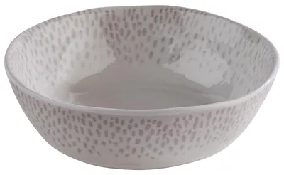 Schale FOOTMARK, Ø 13 cm, 0,25 L, Melamin, weiß-grau