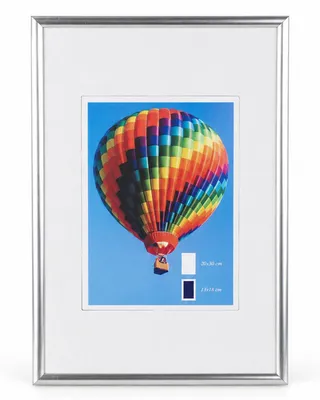 Produktbild von Ideal Life Kunststoff Bilderrahmen Wanddeko Collage Poster Bilder Foto Rahmen - Farbe: Silber | Format: 20x30