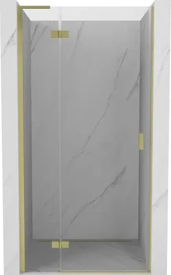 Produktbild von Mexen Mist-H L Duschdrehtür links 105 cm, transparent, gebürstetes Gold - 8A5L-105-000-55-00-L