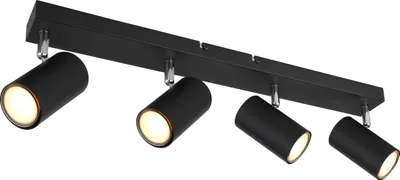 Produktbild von Globo Lighting|Strahler Metall schwarz matt, 4x GU10