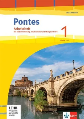 Obrázek produktu pro Pontes Gesamtband 1. Arbeitsheft mit Vokabeltrainer 1. Lernjahr