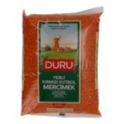 Runde Rote Linsen Duru Yerli Kırmızı Futbol Mercimek | Hülsenfrüchte | 2000 g