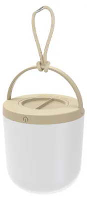 Produktbild von Outdoor LED Leuchte Dimmbar warmweiß batteriebetrieben mit Schlaufe IP44 3000K 80lm beige