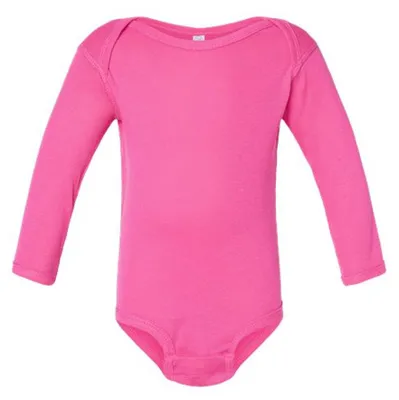 Image de Rabbit Skins - Body à manches longues pour bébé LT2716 (nouveau-né) (rose)