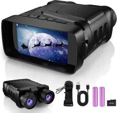Immagine prodotto di Ingranditore per visione notturna con infrarossi e schermo HD - Zoom digitale 10x per avventurose escursioni notturne