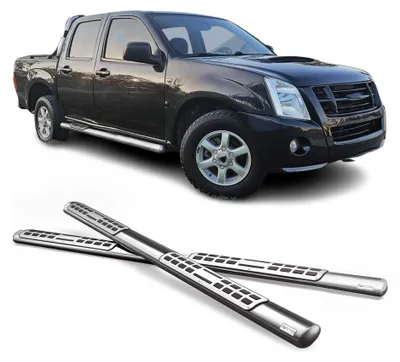 Produktbild von Stahl Seitenschweller Schwellerrohre für Isuzu D-Max Double Cab 2006-2012 Grau, KI-generiertes Bild