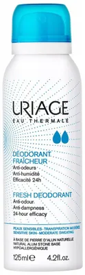 Zdjęcie produktu dla Uriage Odświeżający dezodorant w spray'u, 125 ml