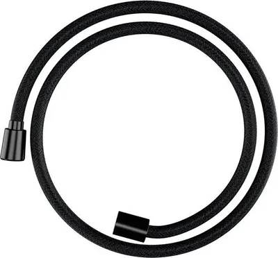 Image de Tuyau de douche Universal Textiel 125 m, flexible, anti-pliure, protection anti-vrillage - Chrome noir brossé