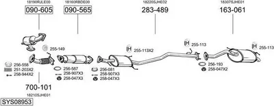 Produktbild von BOSAL Abgasrohr Auspuffrohr für OPEL Astra F CC (T92) Vorne 802-443